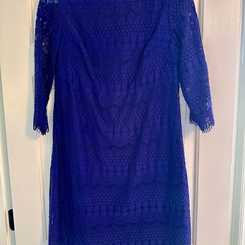 Eliza J Blue Lace Dress